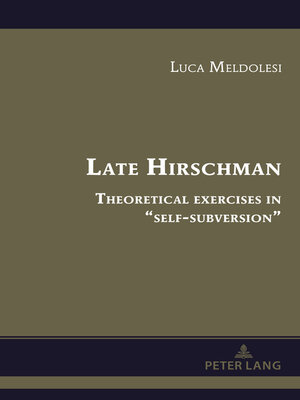 cover image of Late Hirschman
